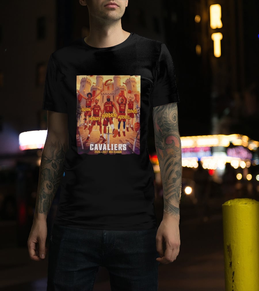 Cleveland Cavaliers 2026 2027 NBA Season Harden Mitchell Mobley Allen Strus Basketball Team Cavaliers T-Shirt