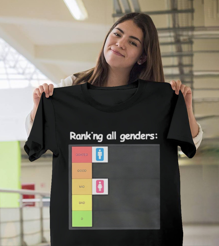 Ranking All Genders GOATed Good Mid Bad D T-Shirt