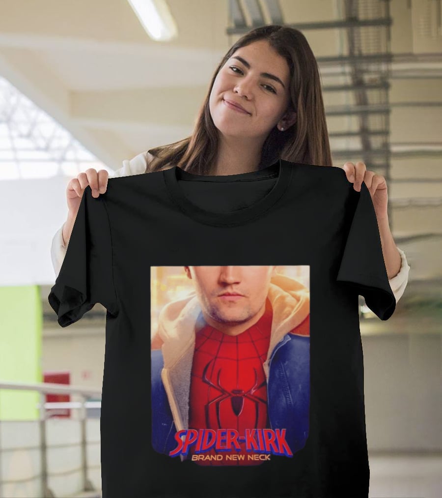 Spider Kirk Brand New Neck Spider Man X Charlie Kirk T-Shirt