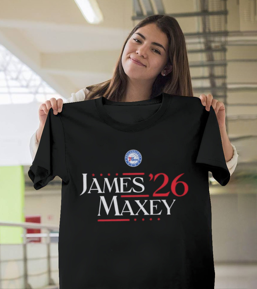 Philadelphia 76ers James Maxey '26 Campaign T-Shirt