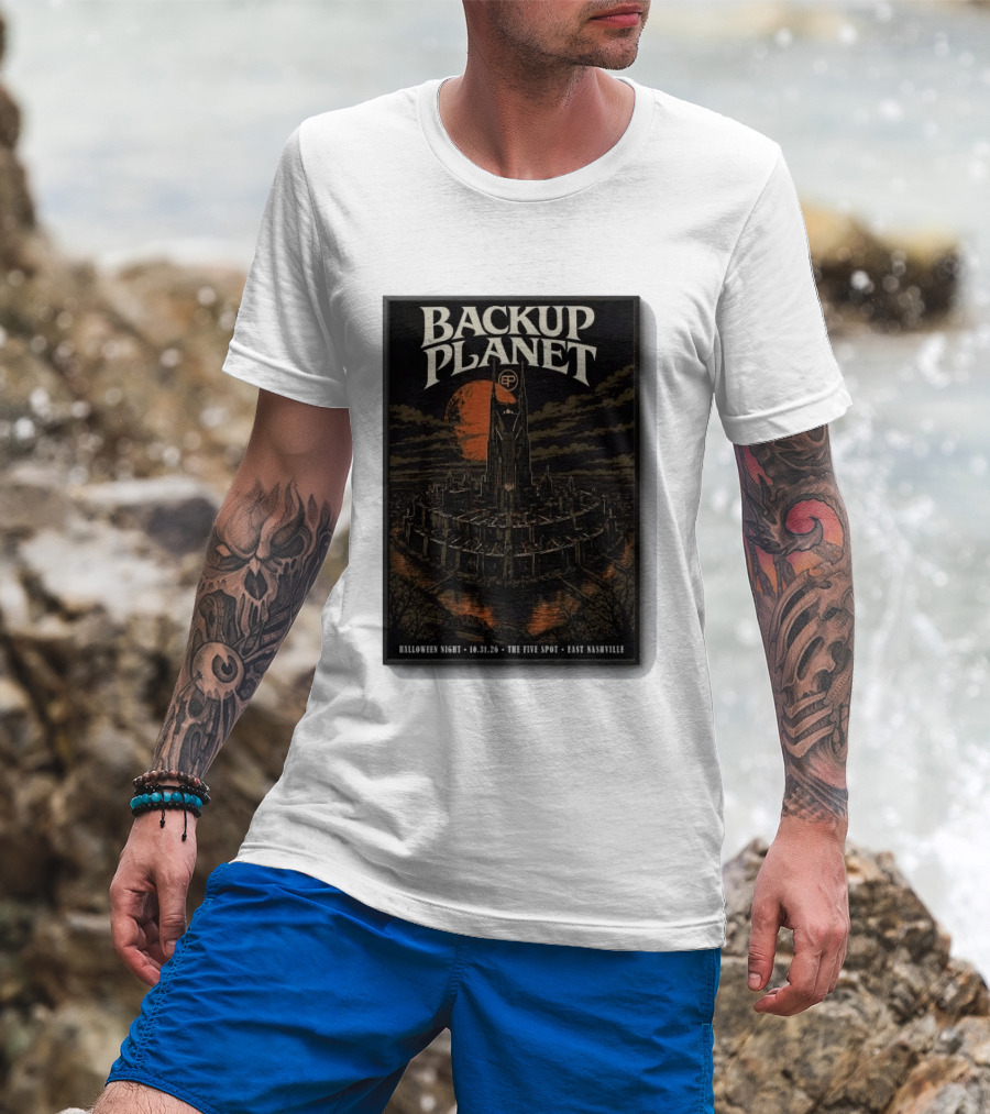 Halloween Night Backup Planet The Five Spot East Nashville 10.31.26 T-Shirt