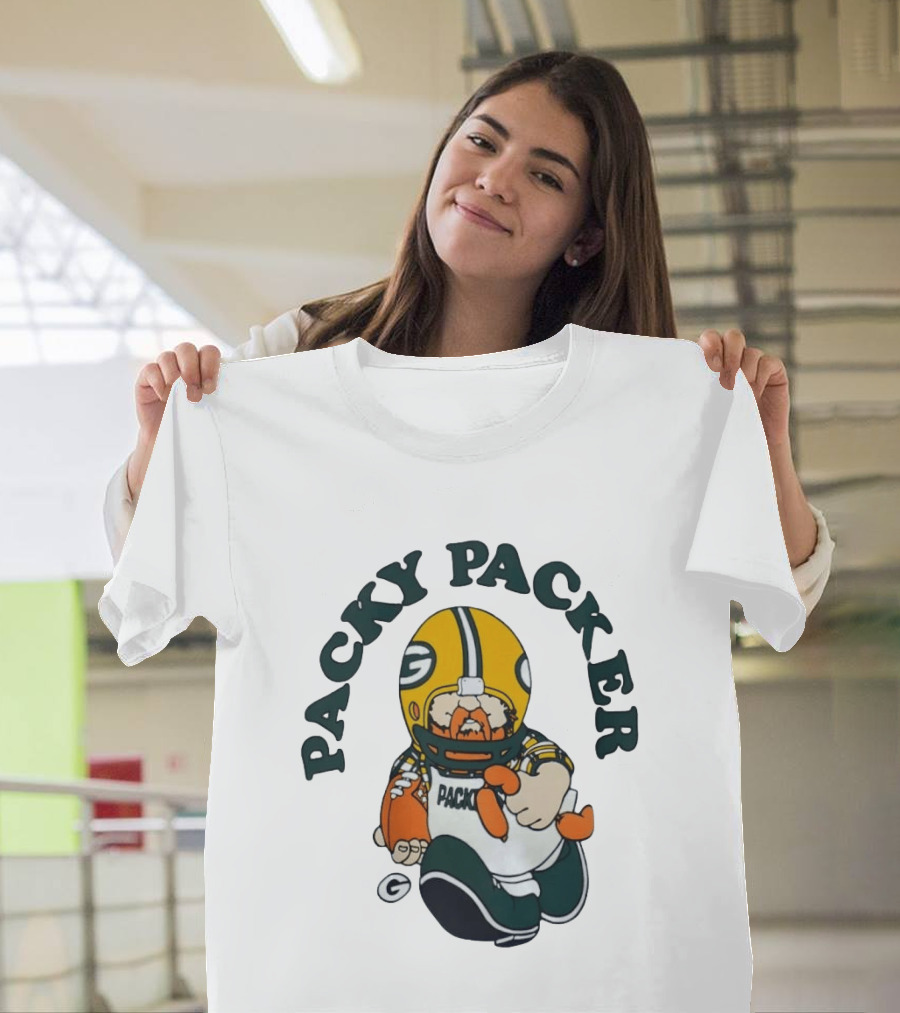 Packy Packer Green Bay Packers Football T-Shirt