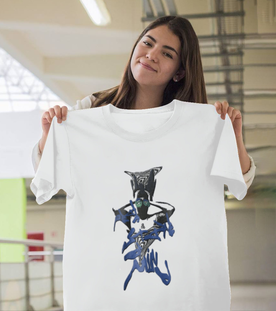 Peak State Of Mind Swirling Eyes Abstract Figure Hands On Head T-Shirt