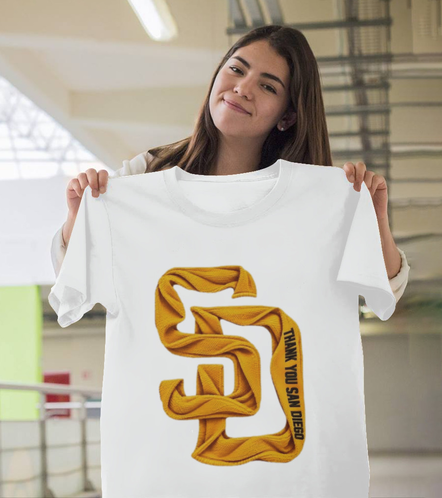 San Diego Padres Thank You San Diego SD Scarf T-Shirt