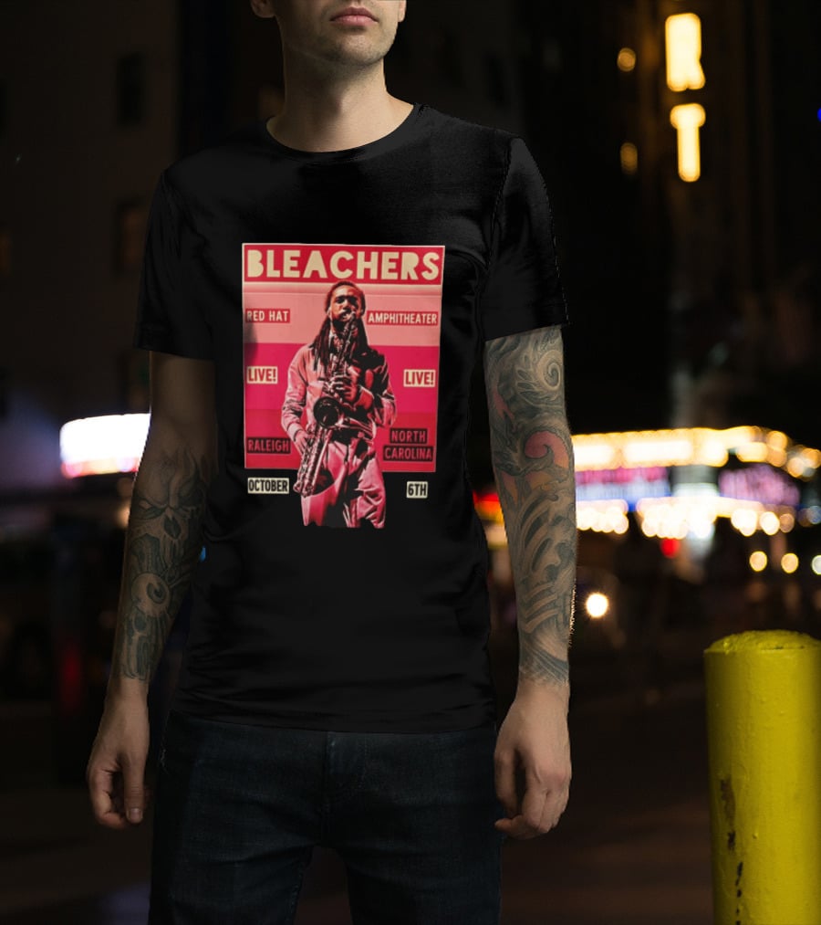 BLEACHERS Red Hat Amphitheater Live Raleigh North Carolina October 6th T-Shirt