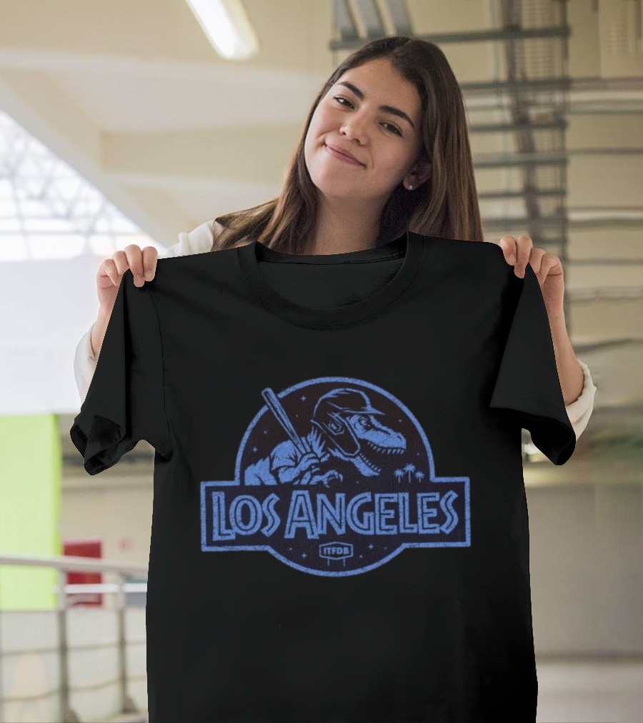 Los Angeles Rex ITFDB Baseball Distressed T-Shirt