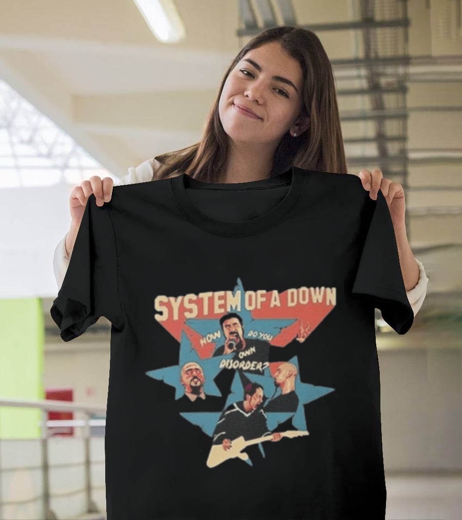 System Of A Down How Do You Own Disorder Toxicity Star Band Members T-Shirt