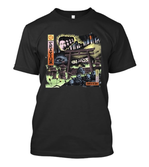 Crown In The Crate Trivium Store Citg Color Cover Black T-Shirt
