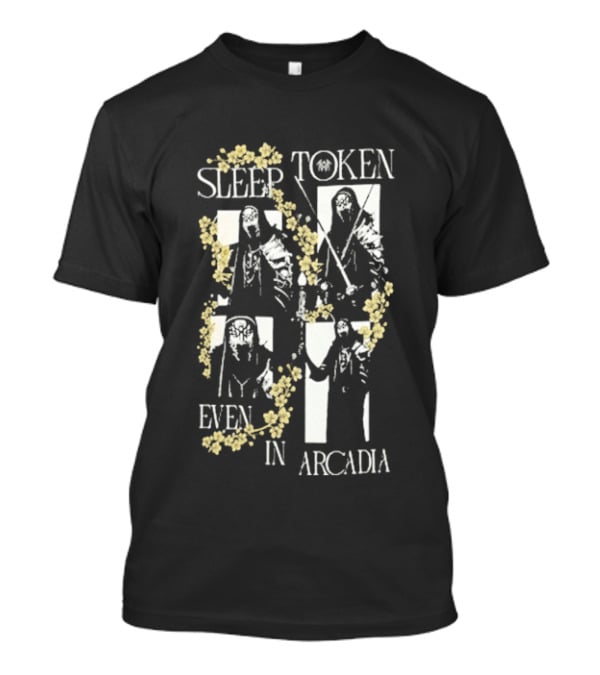 Sleep Token Even In Arcadia Vessel Collage Floral Yellow White T-Shirt