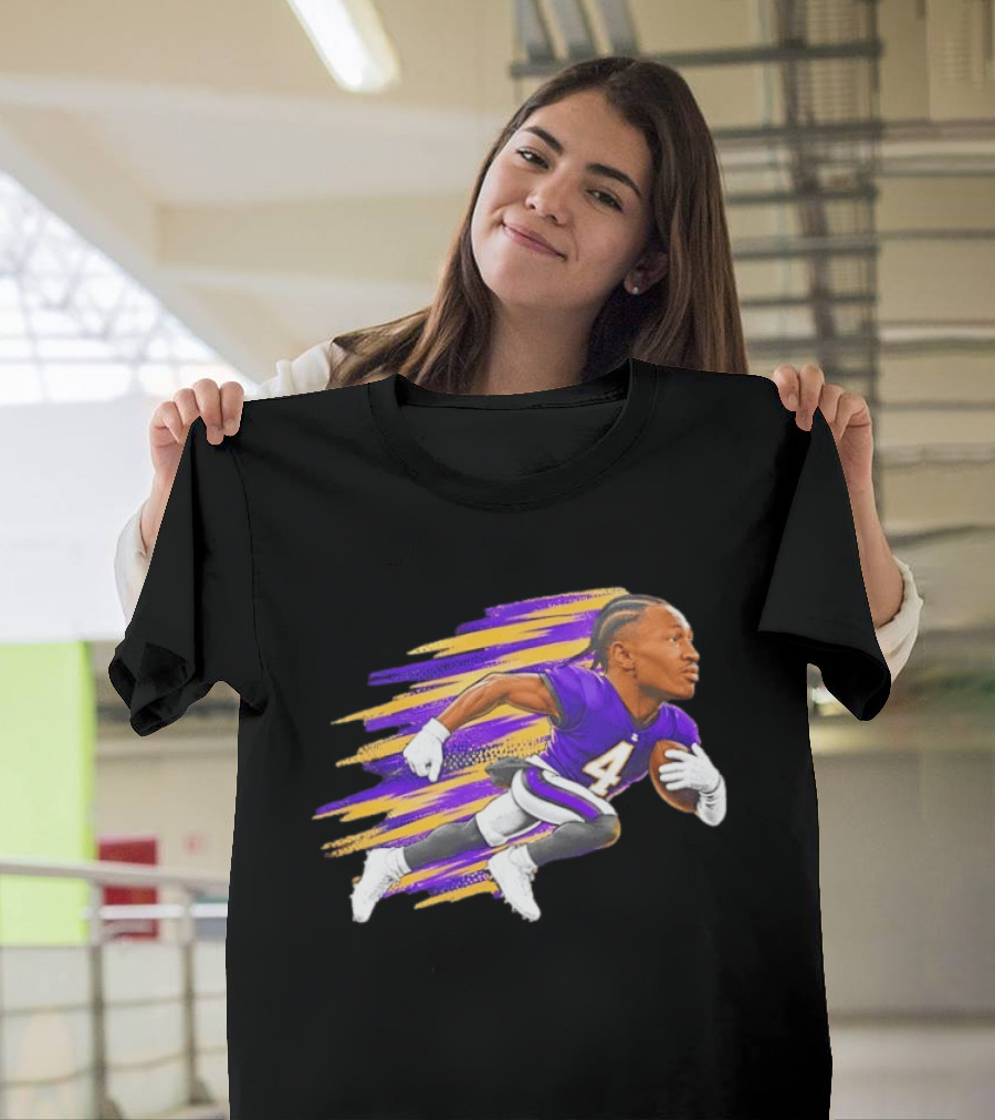 Baltimore Ravens Zay Flowers Run 4 Run NFL Cartoon T-Shirt
