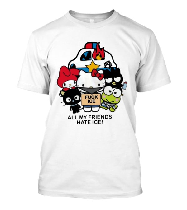 Hello Kitty Fuck Ice All My Friends Hate Ice T-Shirt