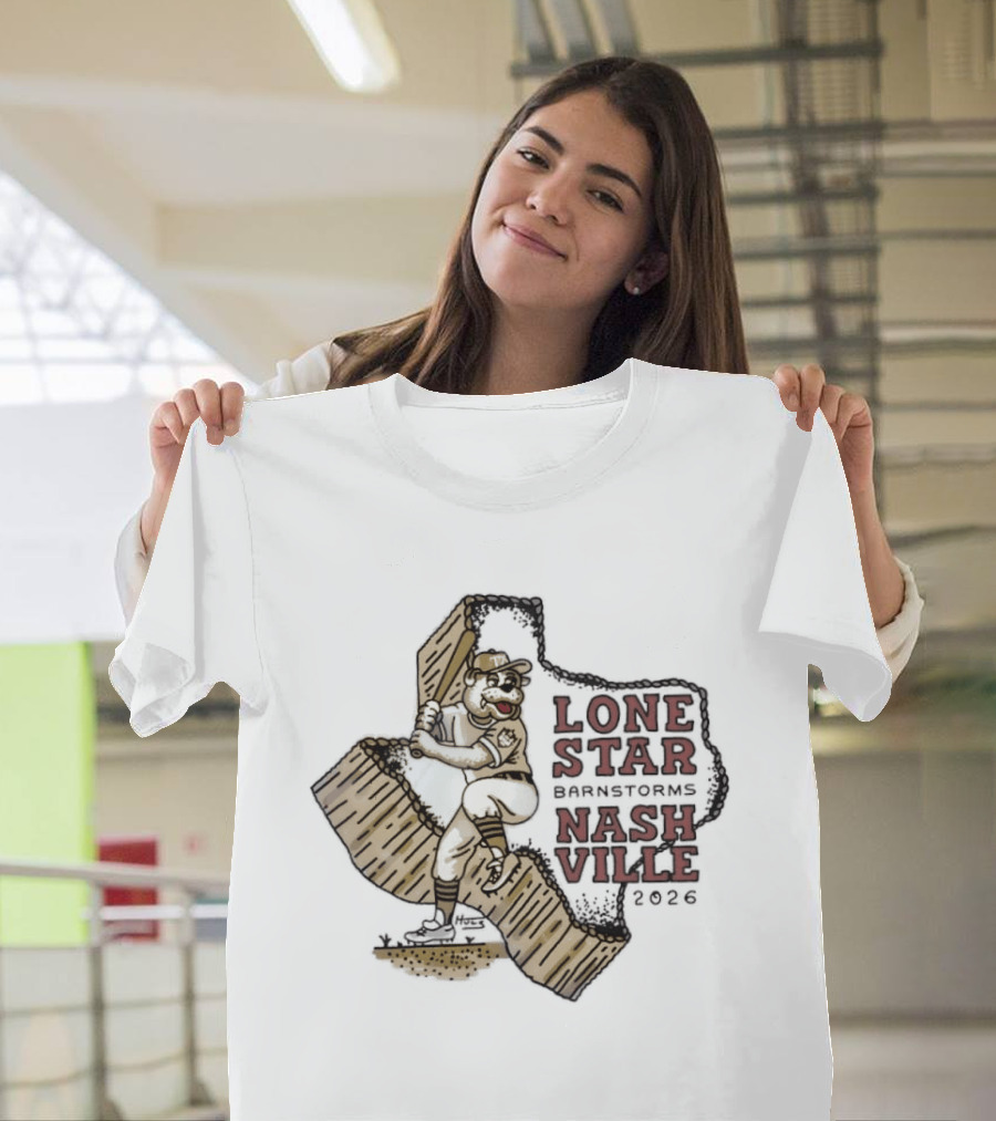 Lone Star Barnstorms Nashville 2026 Baseball Mascot Texas T-Shirt