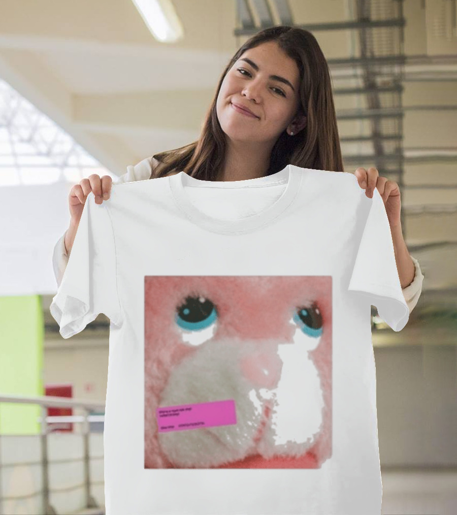 Royel Otis Hickey Album Pink Fluffy Bunny Face T-Shirt