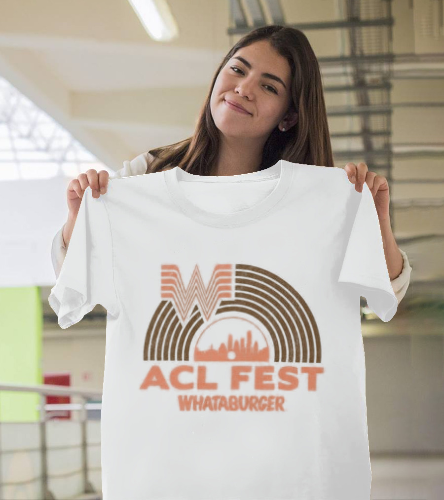 ACL Fest Whataburger Collaboration With Austin City Limits Music Festival Record T-Shirt