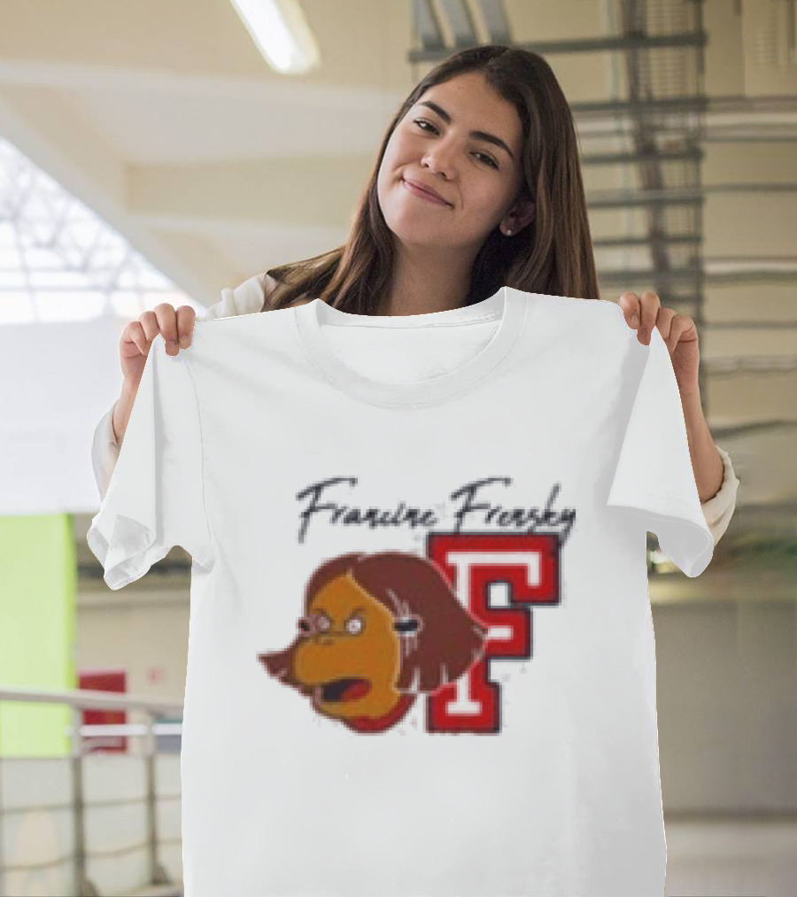 Francine Frensky F Arthur Cartoon Character Face Animation T-Shirt