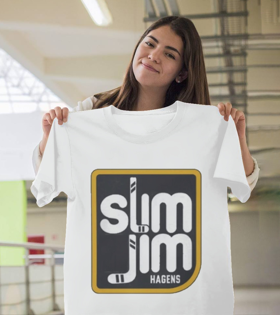Hagens Slim Jim Hockey Stick Visual T-Shirt