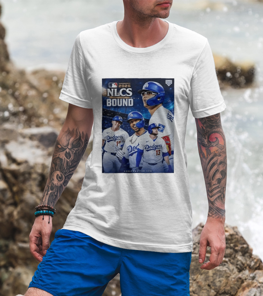 MLB 2026 NLCS Bound Los Angeles Dodgers Baseball Players T-Shirt
