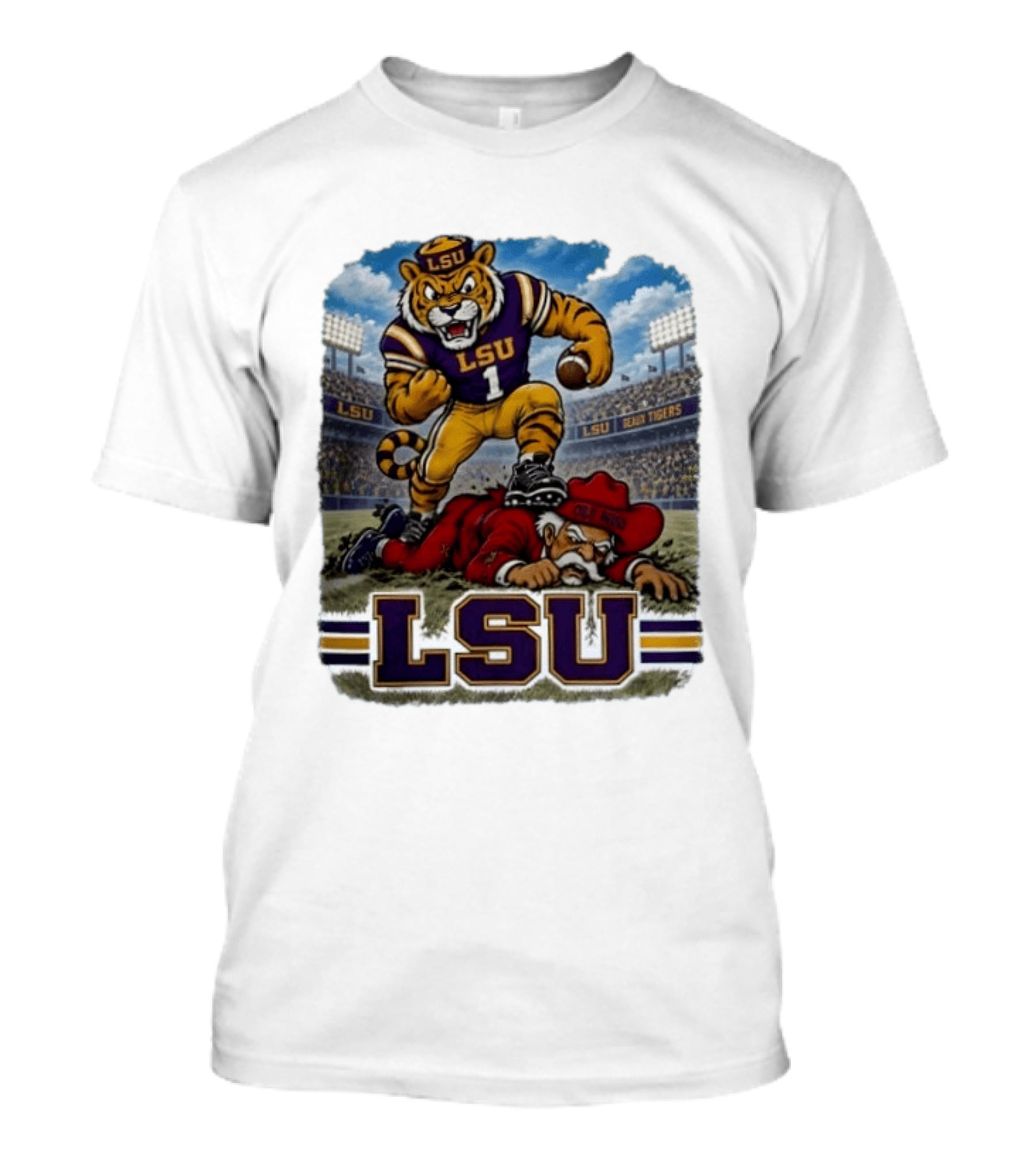 LSU Tigers Victory Over Ole Miss Rebels 2026 Football Rivalry T-Shirt