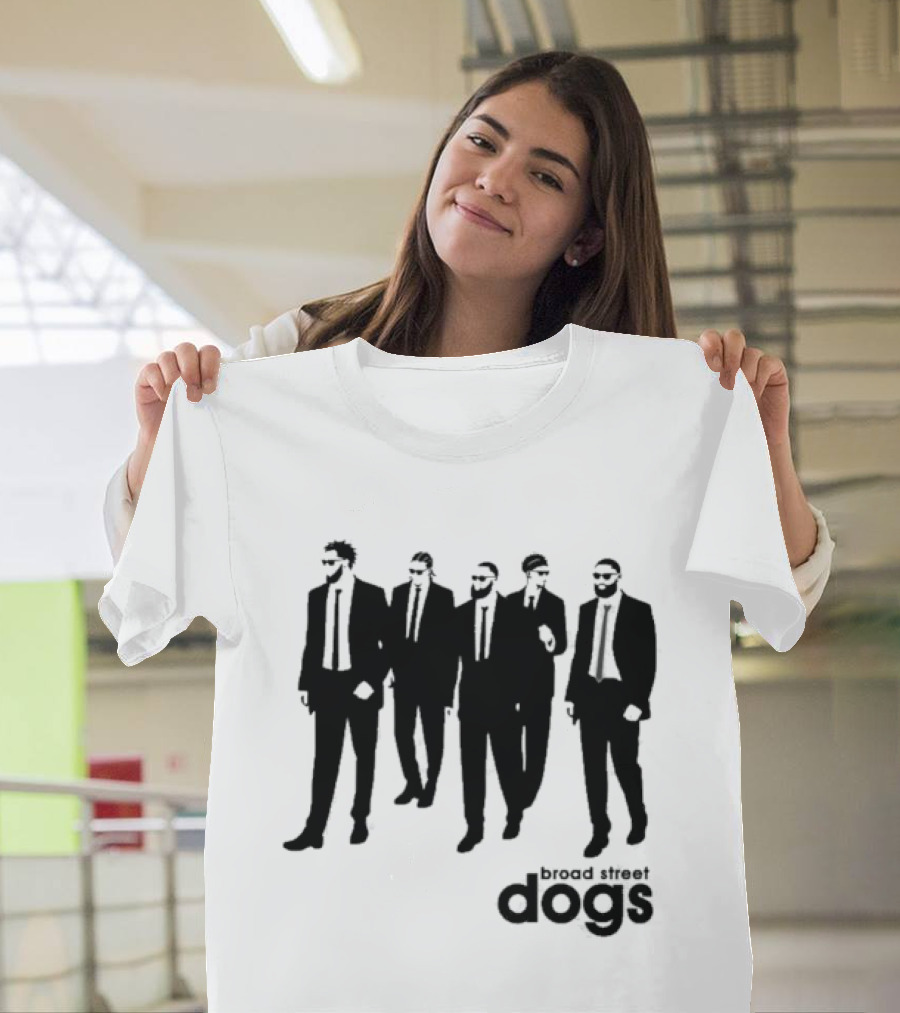 Philadelphia 76ers Broad Street Dogs Reservoir Dogs T-Shirt