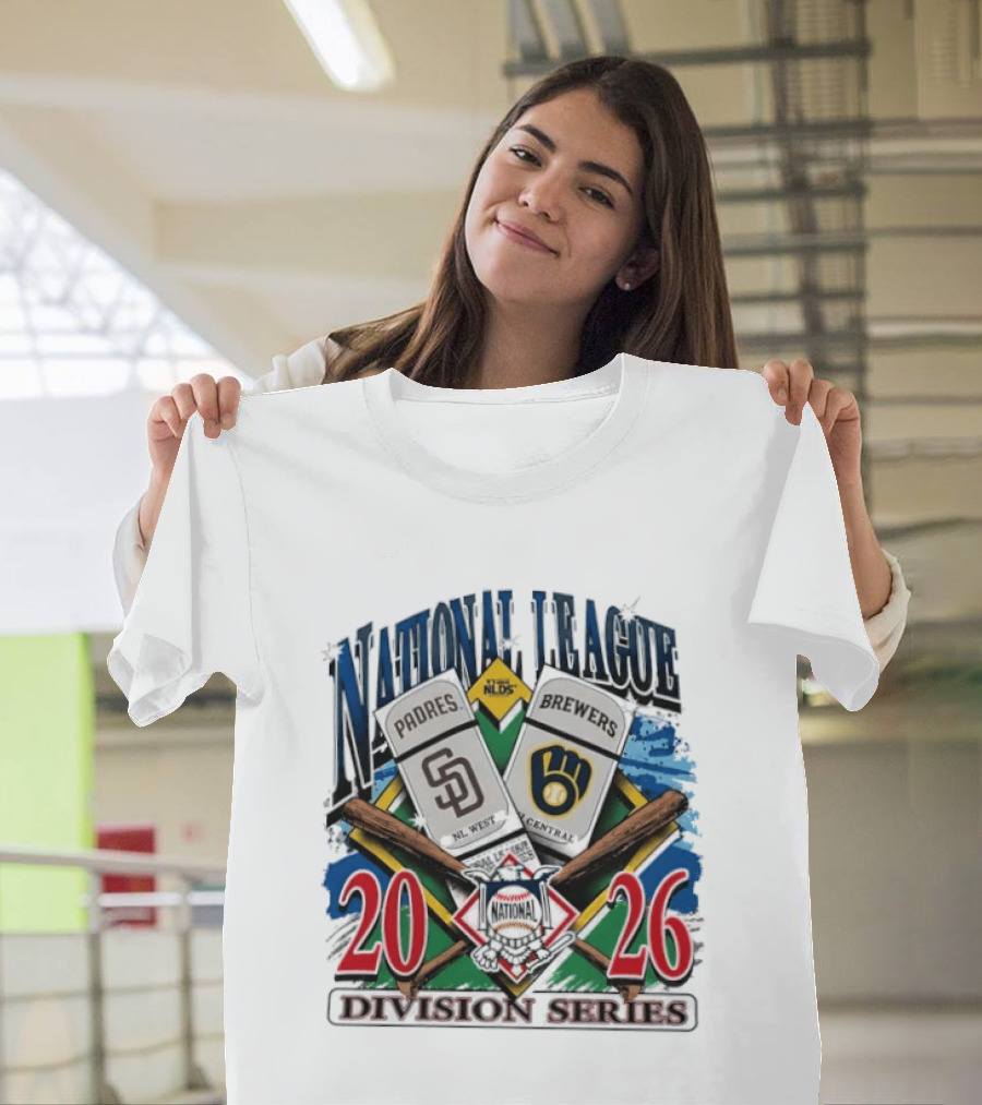 San Diego Padres Vs Milwaukee Brewers 2026 National League Division Series Matchup T-Shirt