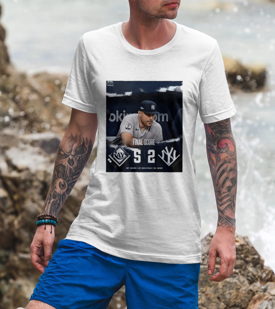 Final Score Tampa Bay Rays 5 New York Yankees 2 ALDS T-Shirt