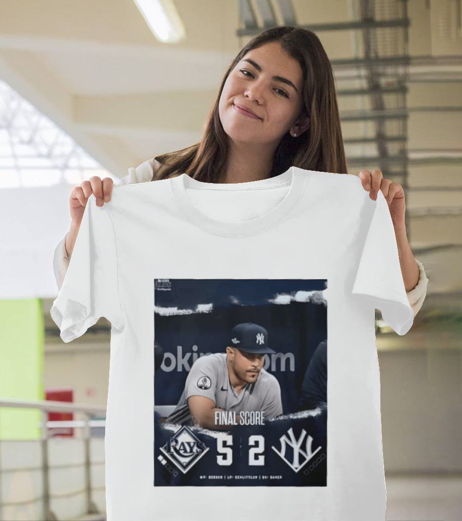 Final Score Tampa Bay Rays 5 New York Yankees 2 ALDS T-Shirt