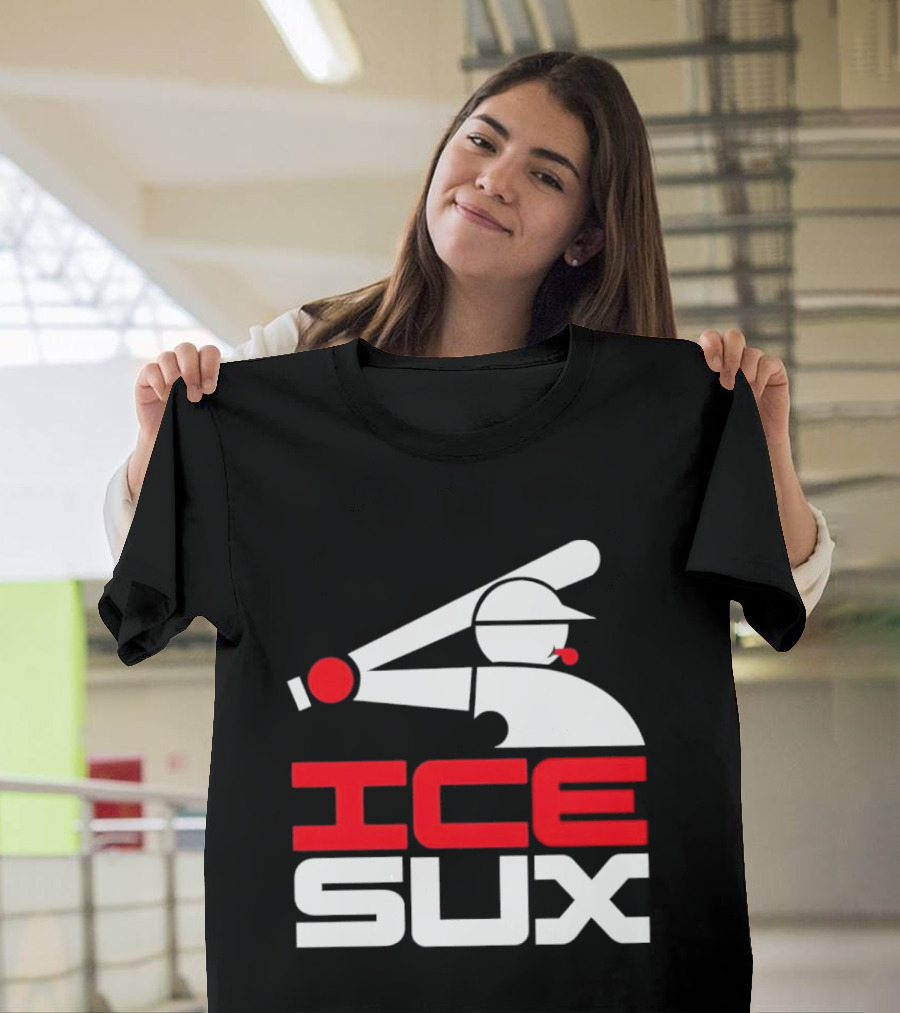 Ice Sux Baseball Player Sports Humor T-Shirt