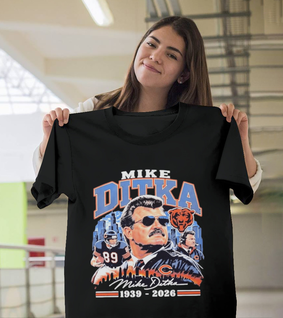 Mike Ditka Da Coach Chicago Bears Football Legend 1939 2026 Skyline T-Shirt