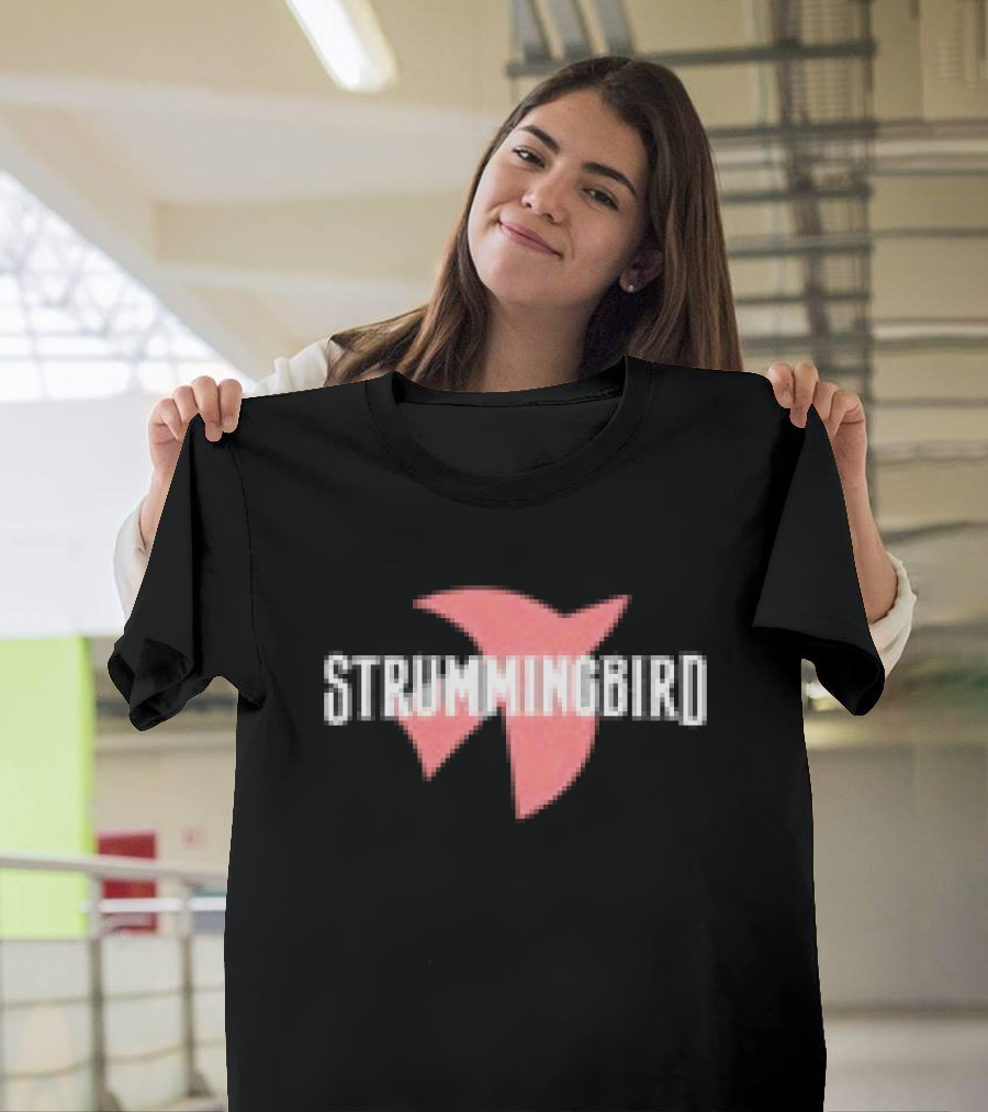 Strummingbird Store Disco Boots Black Pink Bird Wing T-Shirt