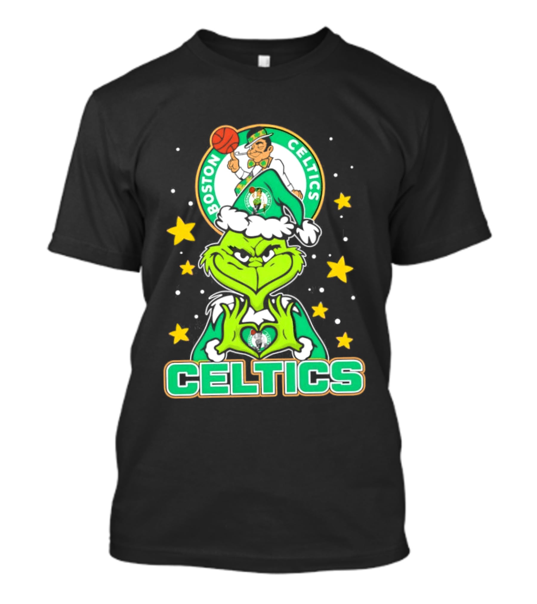 Boston Celtics Christmas The Grinch T-Shirt