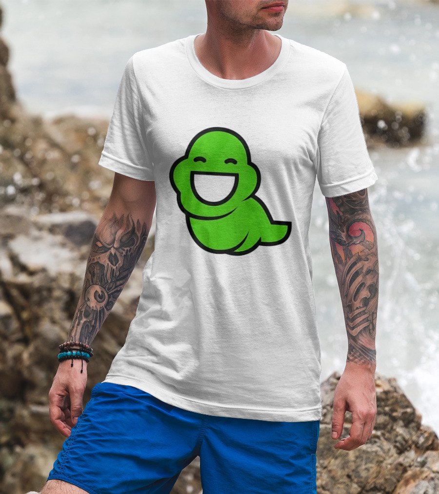 Homestuck John Egbert Slime Ghost Green Smiling T-Shirt
