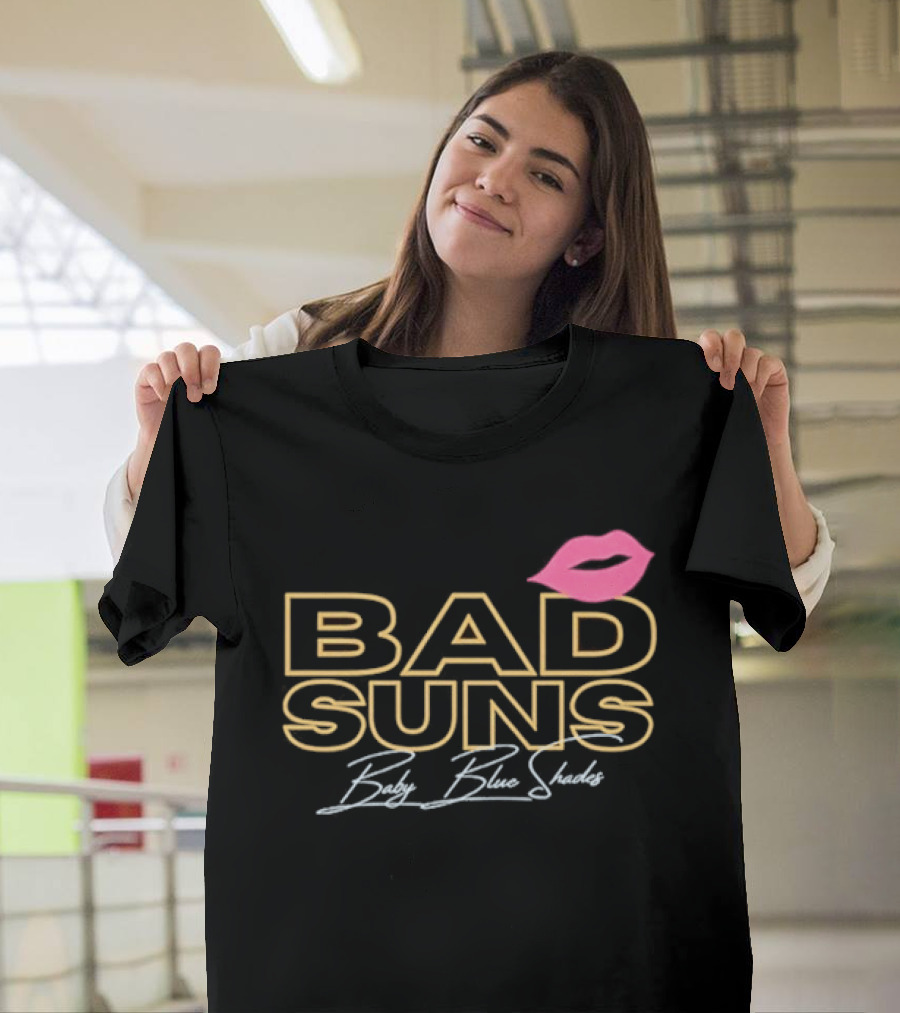 Bad Suns Baby Blue Shades Pink Lips T-Shirt