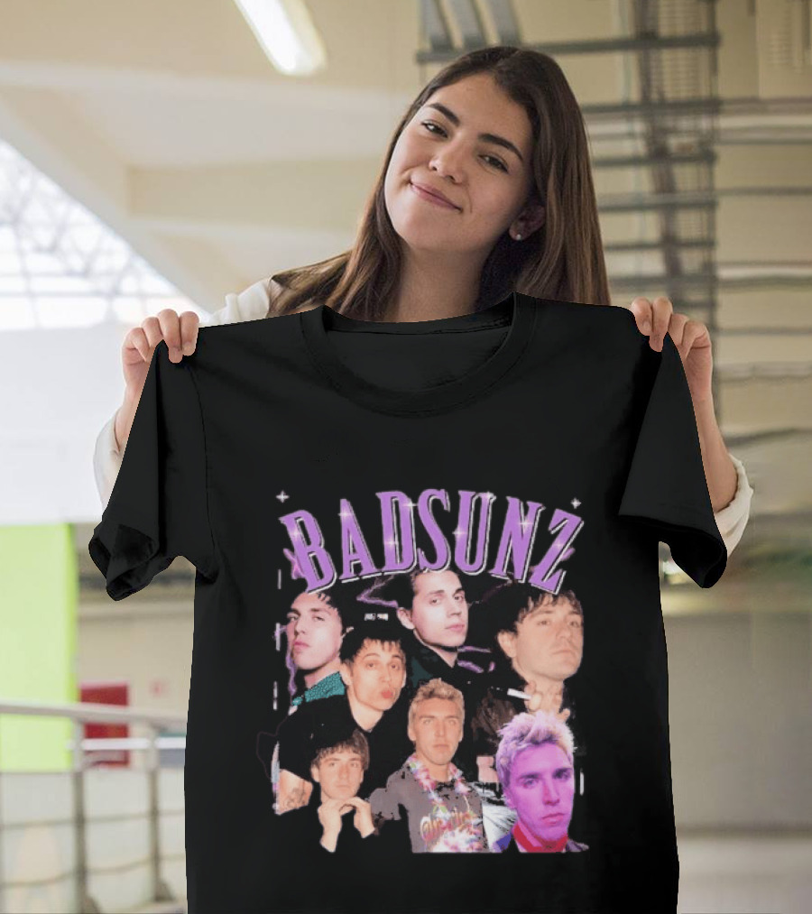 BAD SUNS BAD SUNZ Music Band Collage T-Shirt