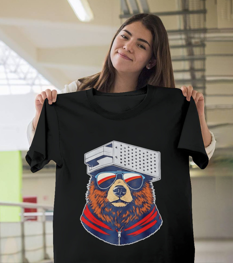 Chicago Bears Vs Green Bay Packers Bear With Grater Hat And Sunglasses 2026 T-Shirt