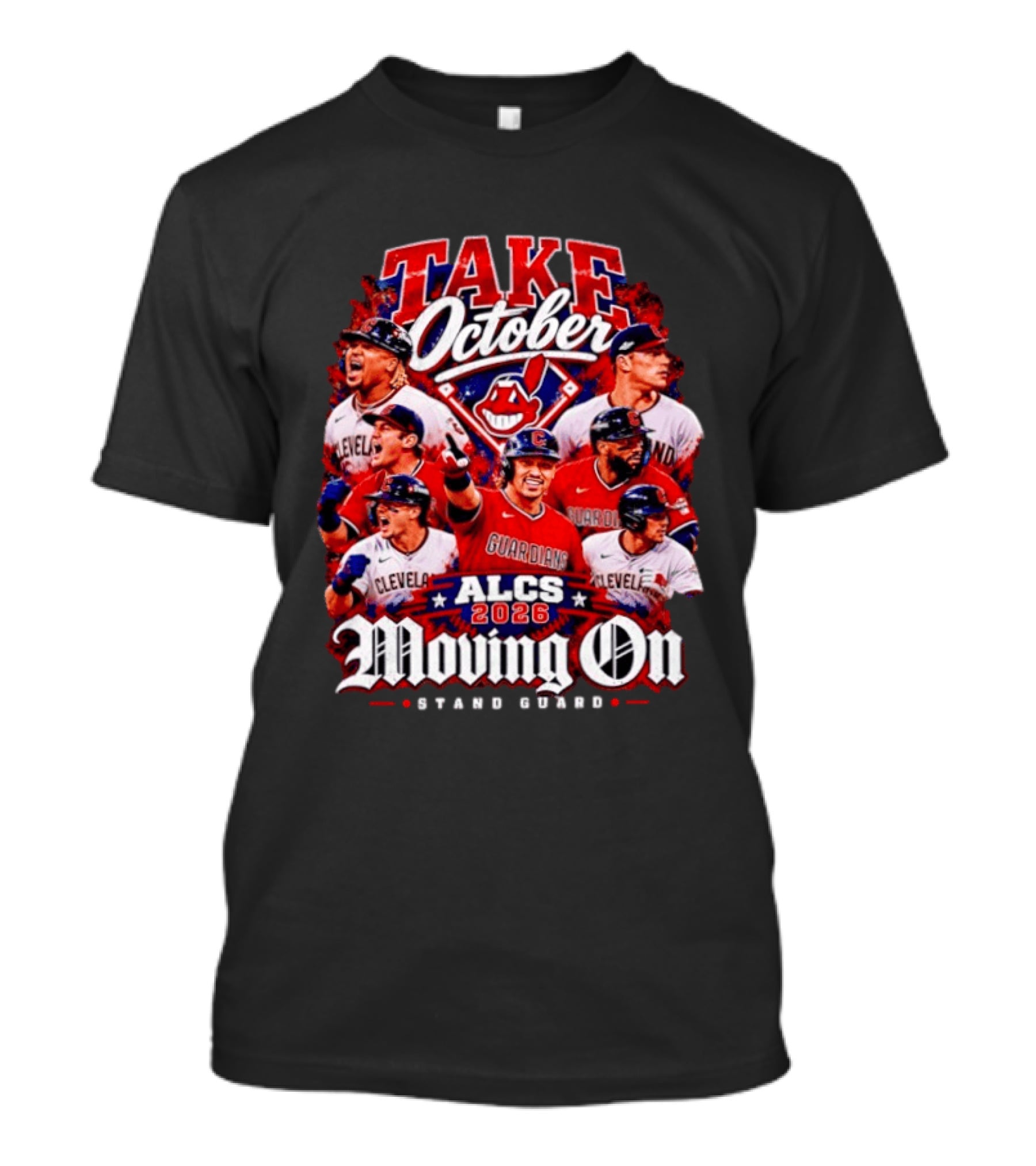 Cleveland Guardians ALCS 2026 Take October Moving On Stand Guard T-Shirt
