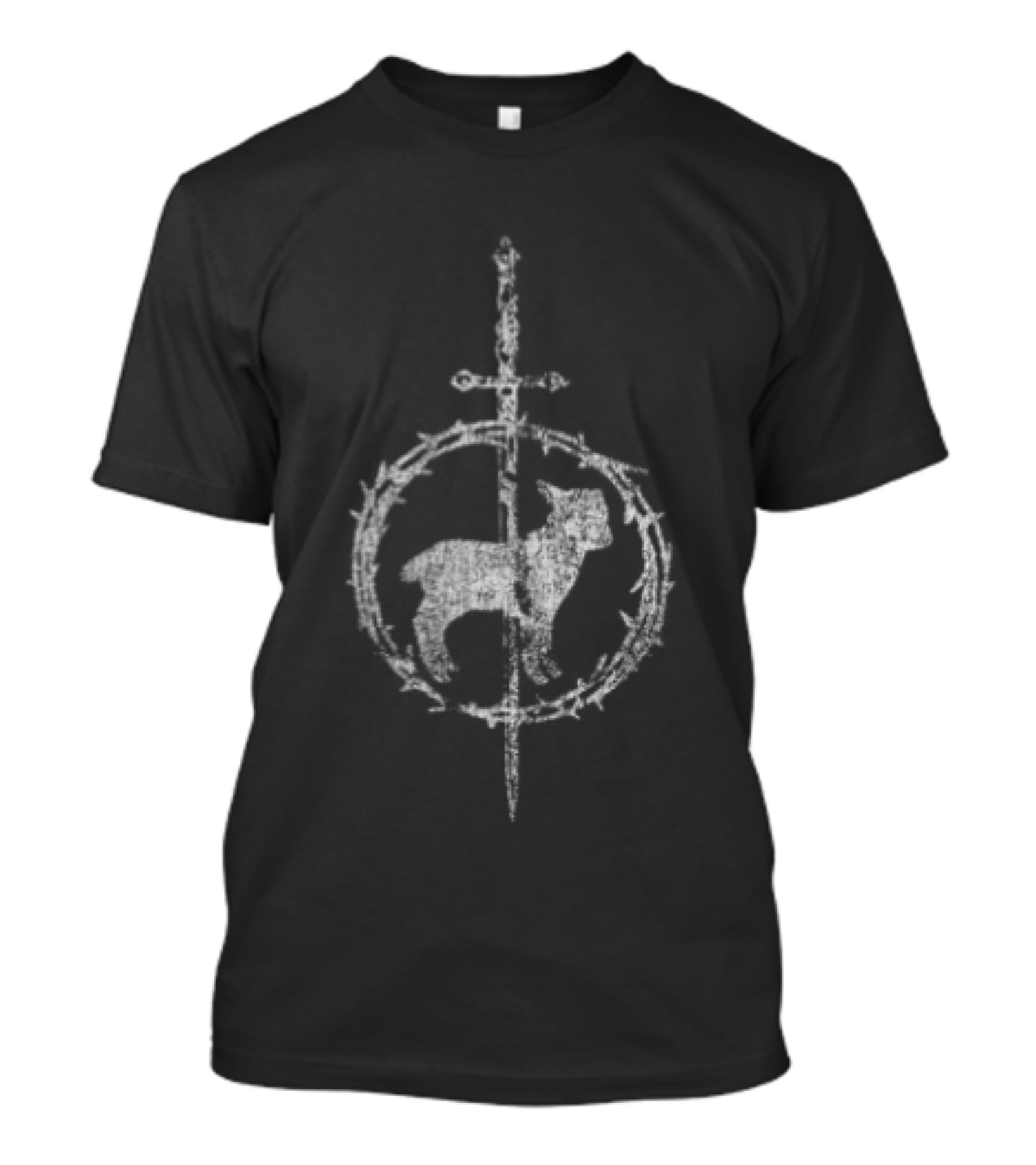 Falling In Reverse God Is A Weapon Lamb Sword Circle T-Shirt
