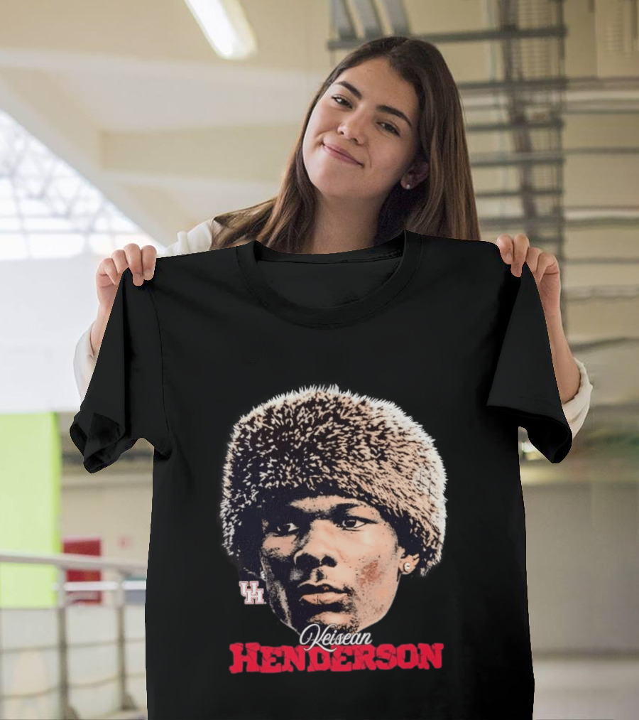 NCAA Football Houston Cougars Keisean Henderson UH Beanie T-Shirt