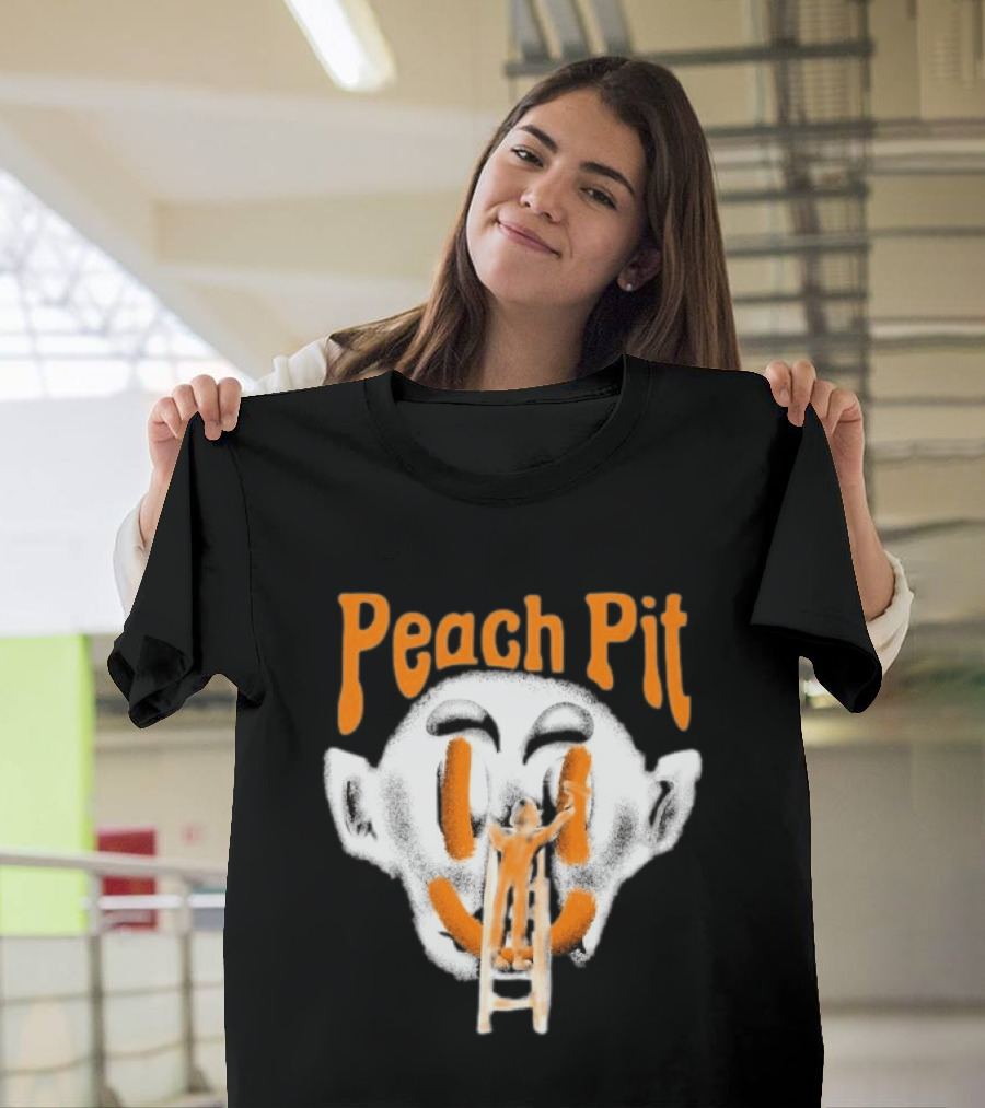 Peach Pit Face Painting Ladder T-Shirt