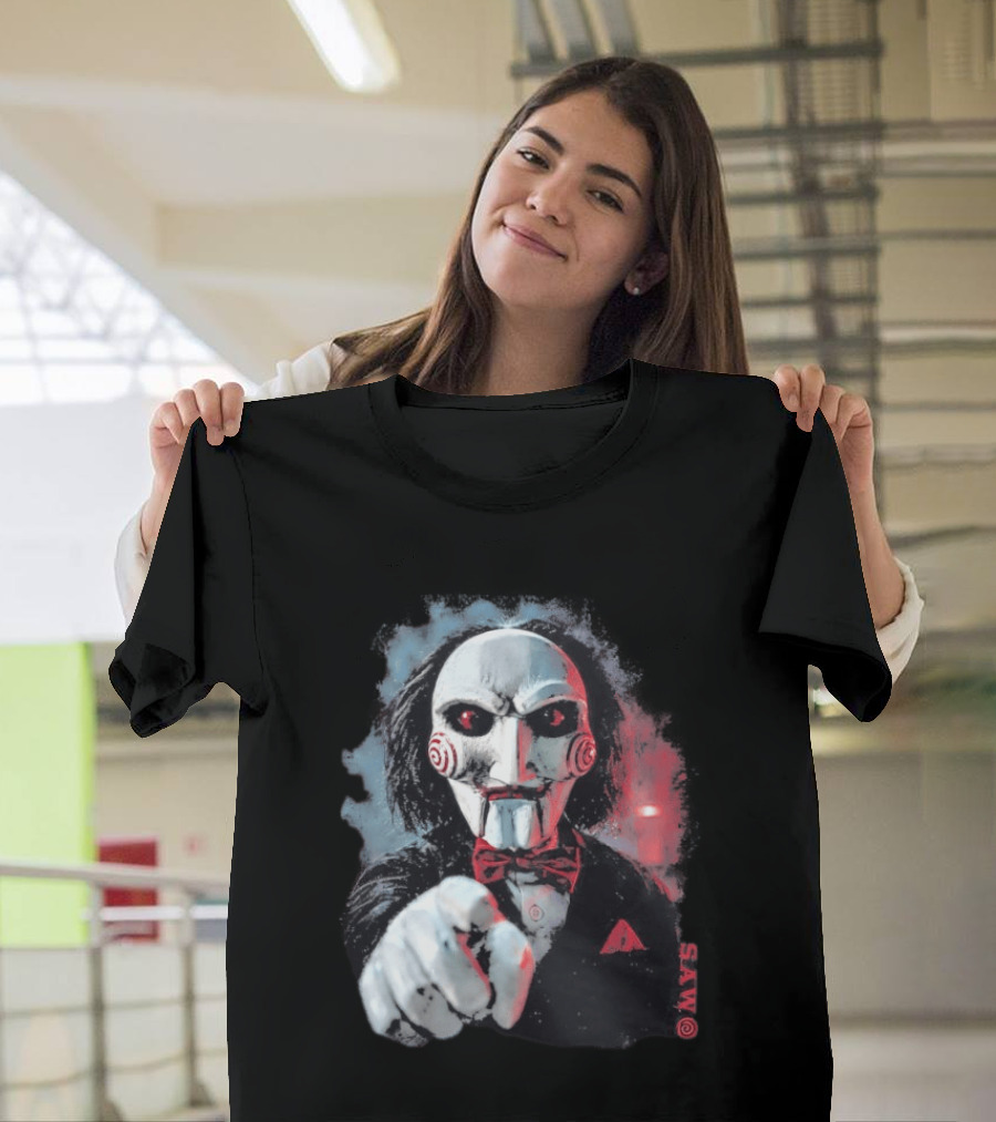 Saw Horror Film Jigsaw Puppet Halloween Costume T-Shirt