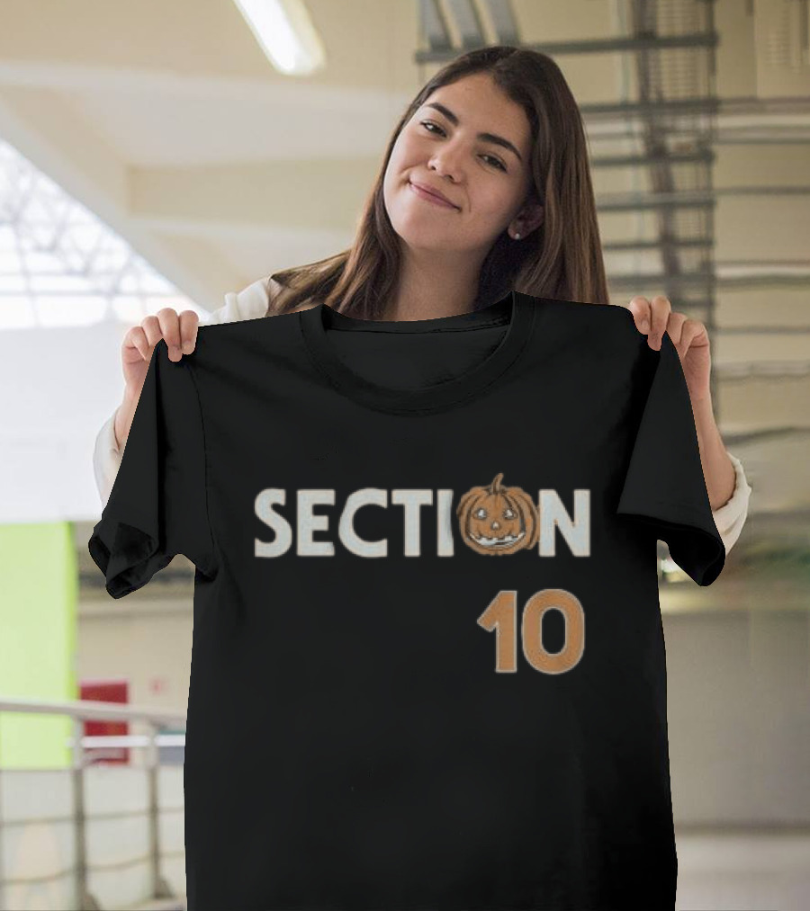 Section 10 Pumpkin Face Halloween T-Shirt