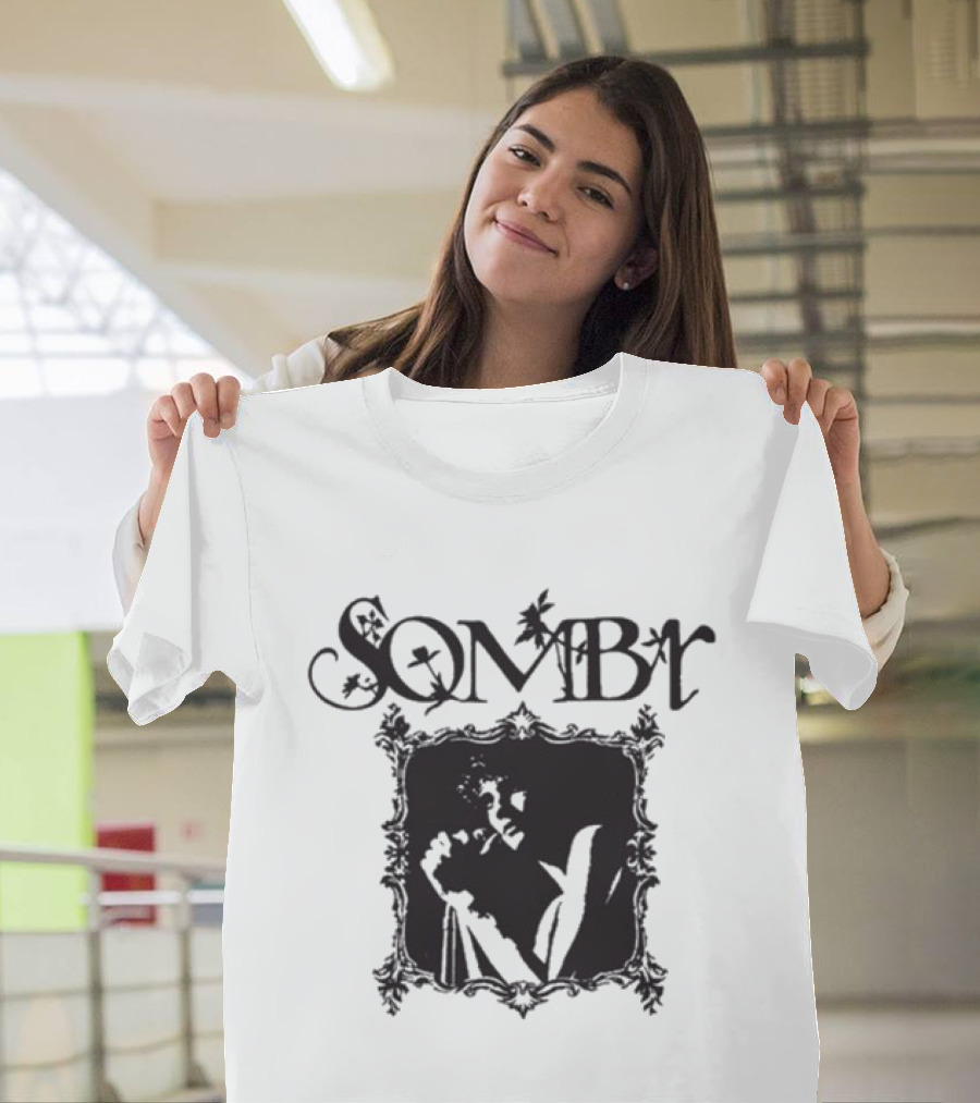 Sombr You Are The Reason Tour 2026 Orchid Purple Gothic Floral Frame Artistry T-Shirt