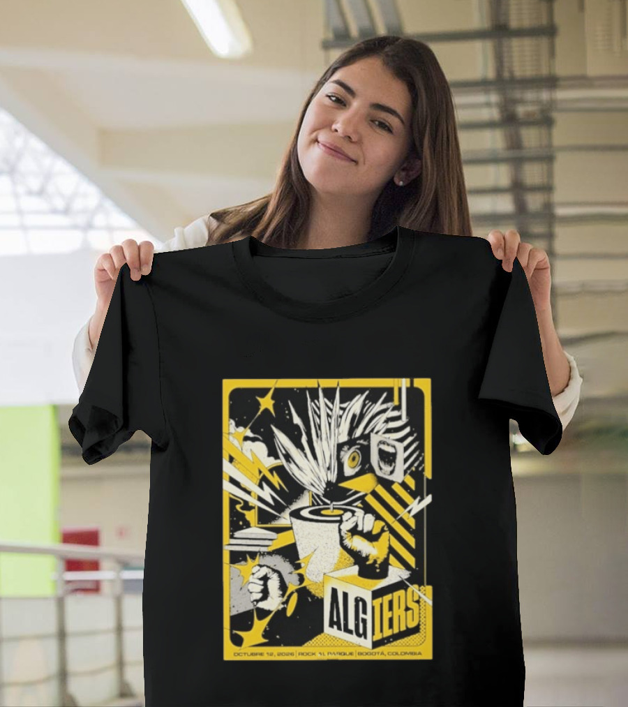 Algiers Live October 12 2026 Rock Al Parque Bogotá Colombia Event T-Shirt
