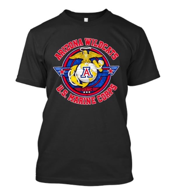 Arizona Wildcats US Marine Corps USMC Semper Fidelis T-Shirt