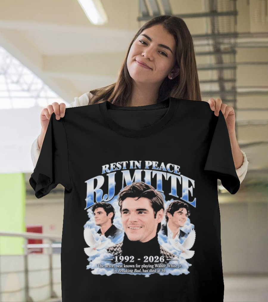 Rest In Peace RJ Mitte 1992 2026 Walter White Jr Breaking Bad T-Shirt