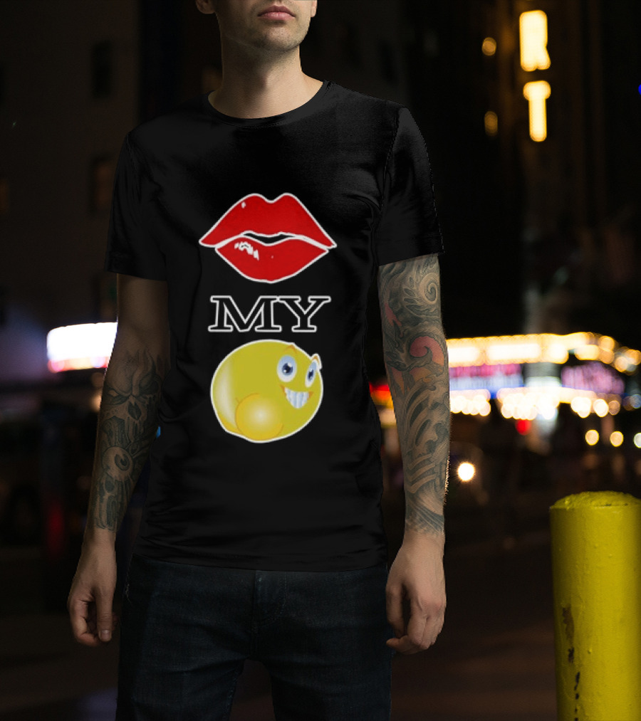 Grimykids Store Kiss My Emoji T-Shirt