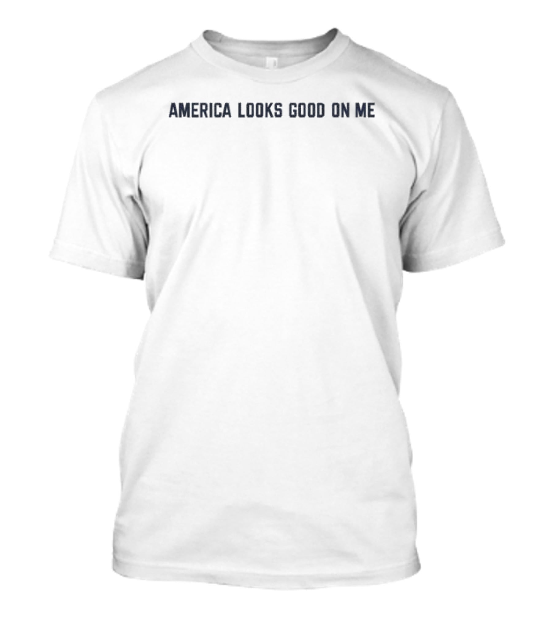 America Looks Good On Me Women's Raglan Fox Square Store T-Shirt