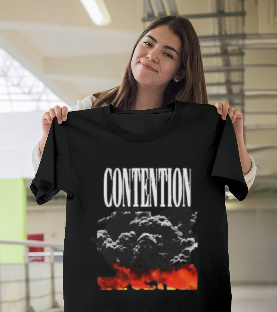 CONTENTION Xcontentionx Store Nuclear Summer Explosive Cloud T-Shirt