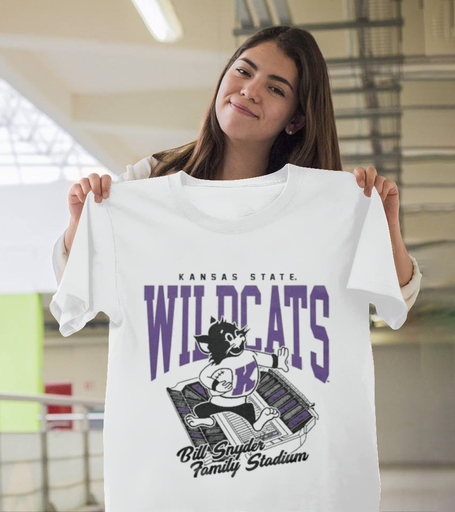 Kansas State Wildcats Bill Snyder Family Stadium Wildcat T-Shirt