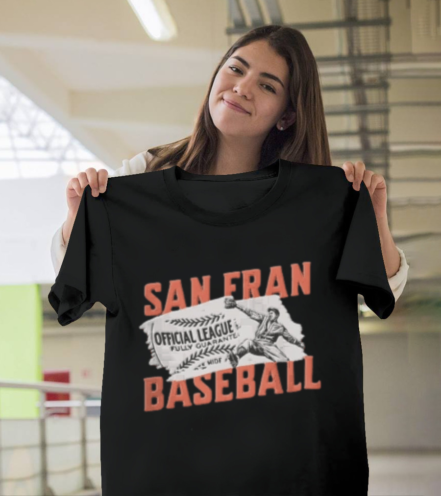 San Fran Baseball Official League Vintage Throwback T-Shirt