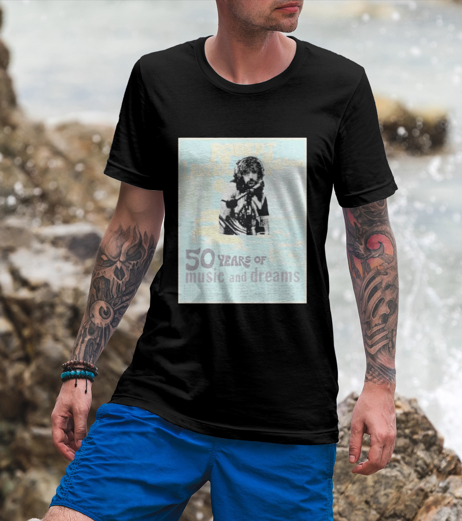 Robert Lester Folsom 50 Years Of Music And Dreams Tour 2026 Atlanta GA To Brussels BE Dates Short Black T-Shirt